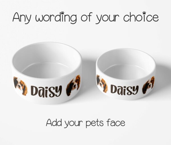 Personalised Pet Bowl | Dog/Cat | Name & Photo - Image 2