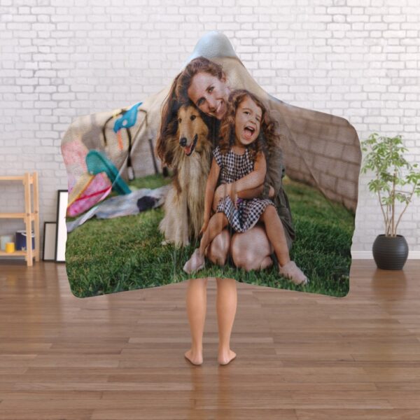 Personalised Hooded Blanket - Full Photo