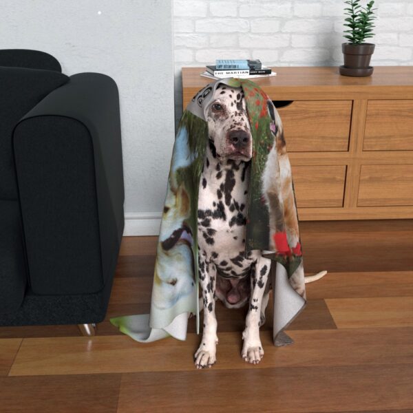 Personalised Dog Dam Photo Blanket - Cosy and Sentimental Comfort for You and Your Furry Mate - Image 3