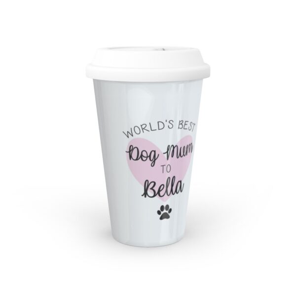 Personalised Best Dog Mum Travel Mug