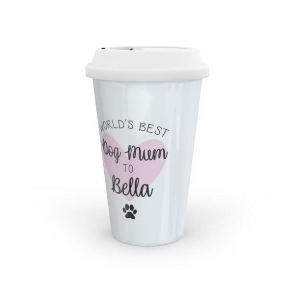 Personalised Best Dog Mum Travel Mug - Take Your Favourite Drink on the Go!