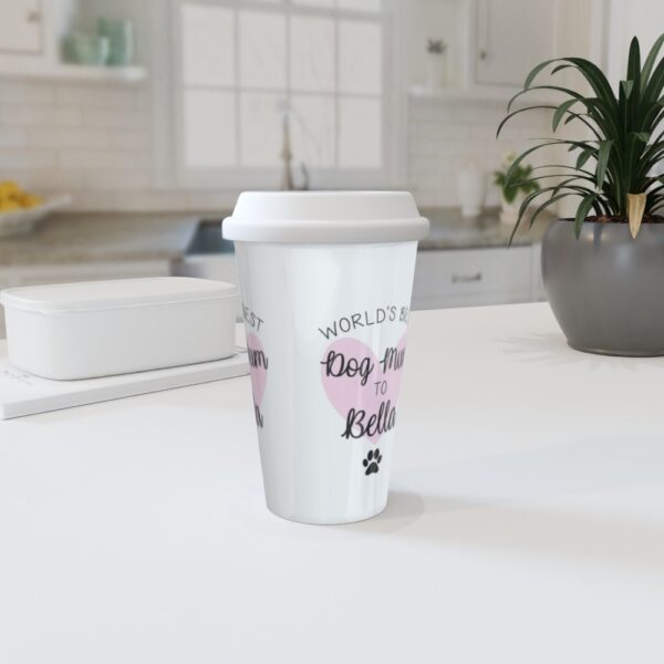 Personalised Best Dog Mum Travel Mug - Take Your Favourite Drink on the Go!