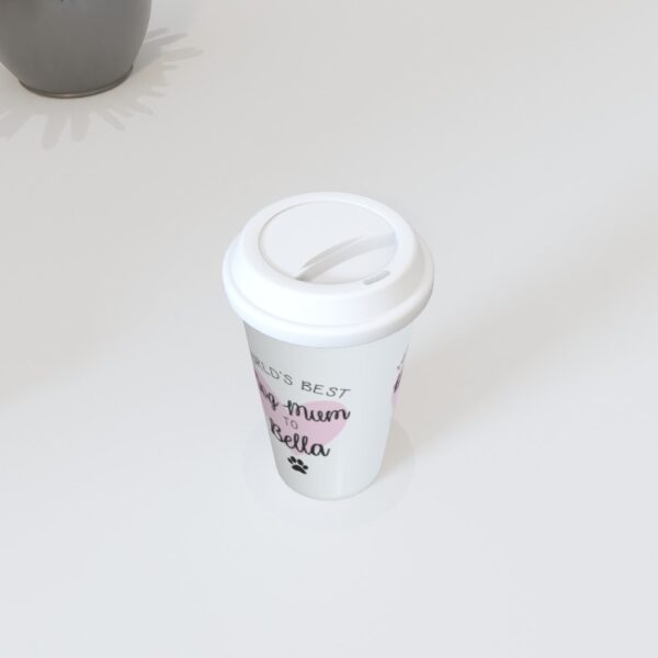 Personalised Best Dog Mum Travel Mug - Take Your Favourite Drink on the Go!